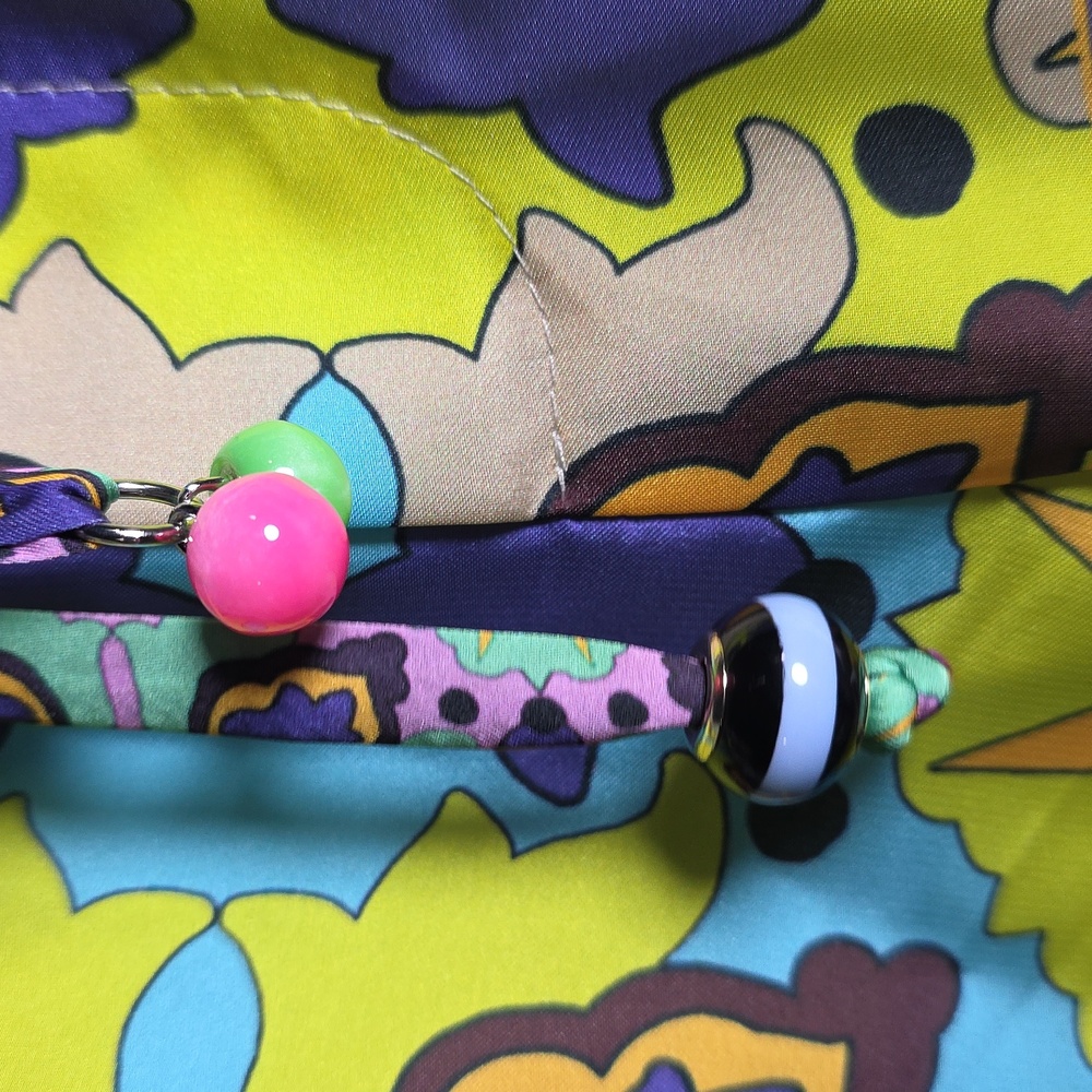 Zara Silky Multicolored Pull On Pants, Size Large - Picture 7 of 10